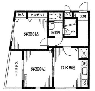 東京都北区志茂３丁目 賃貸マンション 2DK
