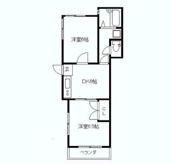 東京都北区西が丘２丁目 賃貸マンション 2DK