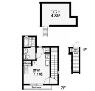 東京都新宿区高田馬場３丁目 賃貸アパート 1R