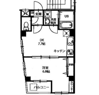 東京都北区東田端２丁目 賃貸マンション 1DK