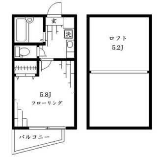 東京都豊島区池袋本町２丁目 賃貸アパート 1K