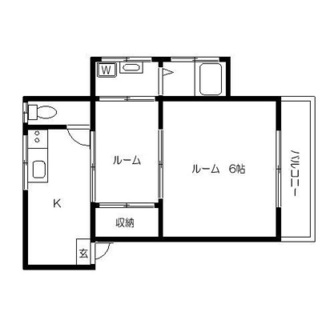 東京都北区西が丘２丁目 賃貸マンション 2K