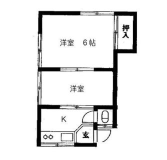 東京都北区上中里２丁目 賃貸アパート 2K