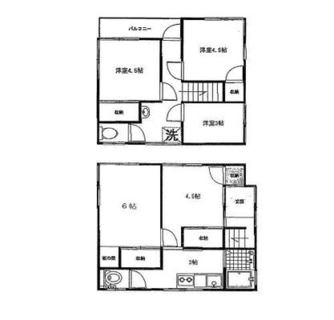 東京都北区志茂５丁目 賃貸一戸建て 4DK