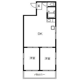 東京都板橋区常盤台２丁目 賃貸マンション 2DK