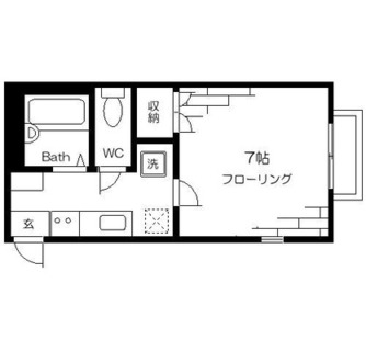 東京都北区滝野川６丁目 賃貸アパート 1K