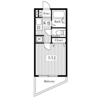 東京都大田区中央２丁目 賃貸マンション 1K