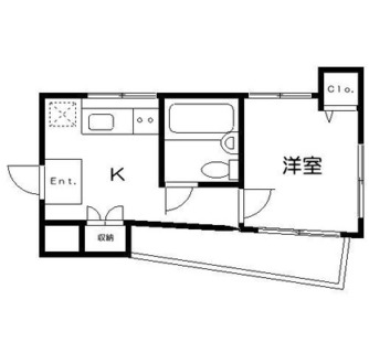 東京都北区滝野川２丁目 賃貸アパート 1K