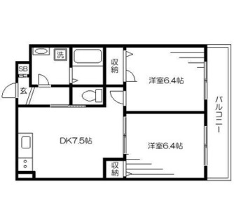 東京都練馬区豊玉北１丁目 賃貸マンション 2DK