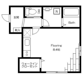東京都新宿区百人町１丁目 賃貸アパート 1R