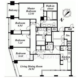 東京都港区赤坂５丁目 賃貸マンション 4LDK以上