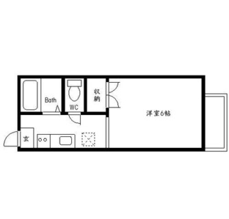 東京都目黒区大岡山２丁目 賃貸アパート 1K