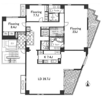 東京都港区南青山７丁目 賃貸マンション 3LDK