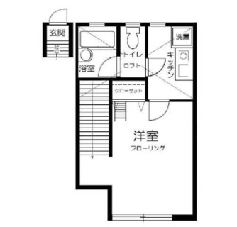東京都目黒区中根２丁目 賃貸アパート 1K