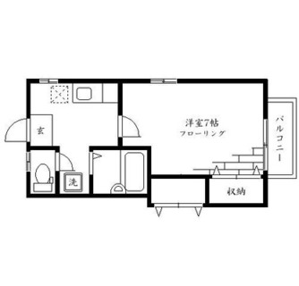 東京都練馬区錦１丁目 賃貸アパート 1K