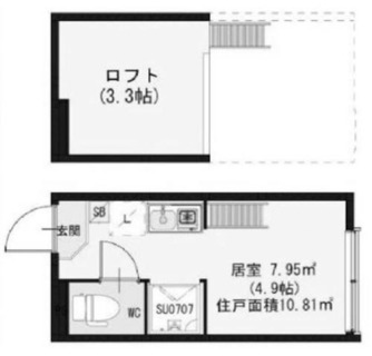 東京都北区滝野川３丁目 賃貸アパート 1R