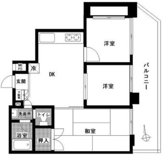 東京都目黒区目黒本町５丁目 賃貸マンション 3K