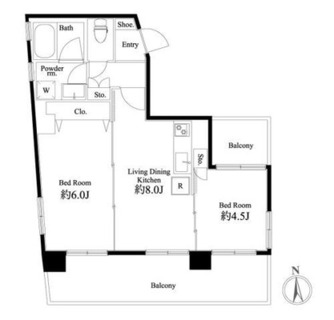東京都中野区本町４丁目 賃貸マンション 2DK