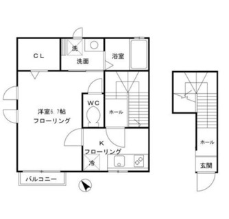 東京都江戸川区平井２丁目 賃貸アパート 1K