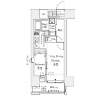 東京都渋谷区東２丁目 賃貸マンション 1LDK