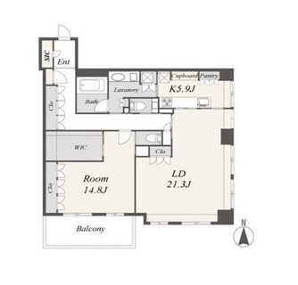 東京都港区高輪２丁目 賃貸マンション 1LDK