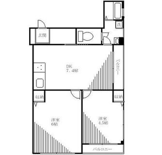 東京都北区西が丘１丁目 賃貸マンション 2DK