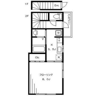東京都中野区中野５丁目 賃貸アパート 1K