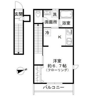 東京都世田谷区若林２丁目 賃貸アパート 1K