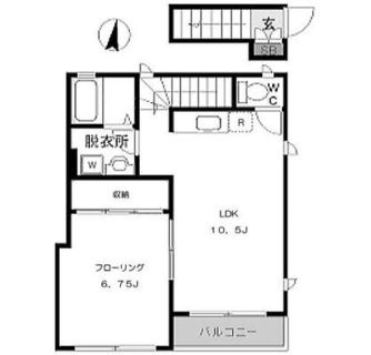 東京都北区上中里１丁目 賃貸アパート 1LDK