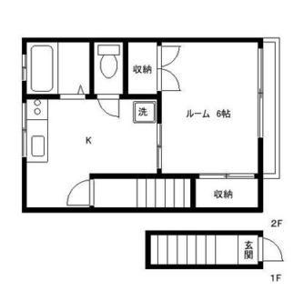 東京都板橋区稲荷台 賃貸アパート 1K