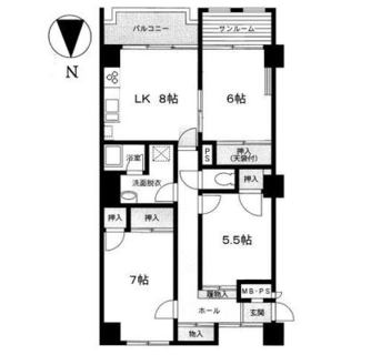東京都板橋区徳丸１丁目 賃貸マンション 3SLK