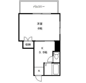 東京都北区上中里３丁目 賃貸マンション 1K