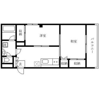 東京都北区岩淵町 賃貸マンション 2DK