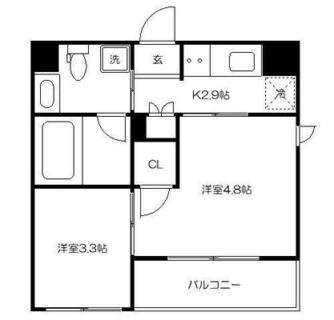 東京都新宿区北新宿４丁目 賃貸マンション 2K
