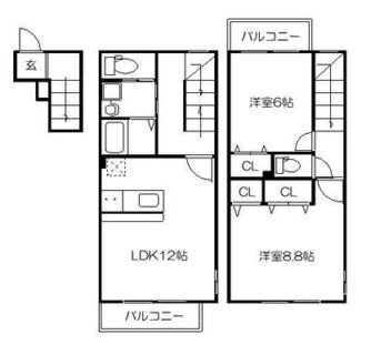 東京都北区堀船３丁目 賃貸アパート 2LDK