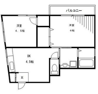 東京都北区王子本町１丁目 賃貸マンション 2K