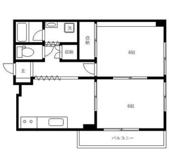 東京都足立区千住緑町２丁目 賃貸マンション 2DK