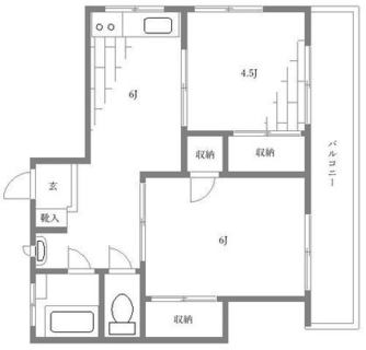 東京都板橋区若木２丁目 賃貸マンション 2DK