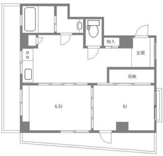 東京都北区田端４丁目 賃貸マンション 2DK