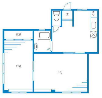 東京都文京区本駒込４丁目 賃貸マンション 2K