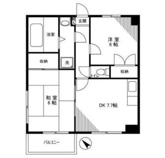 東京都練馬区北町１丁目 賃貸マンション 2DK