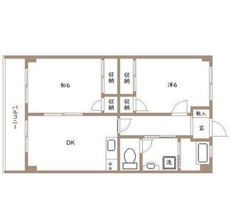 東京都板橋区板橋４丁目 賃貸マンション 2DK