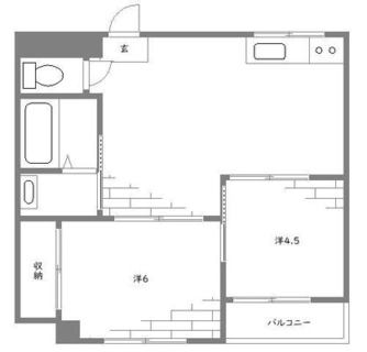 東京都北区岩淵町 賃貸マンション 2DK