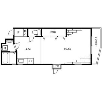 東京都板橋区上板橋２丁目 賃貸マンション 1R