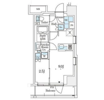 東京都北区中里１丁目 賃貸マンション 1LDK