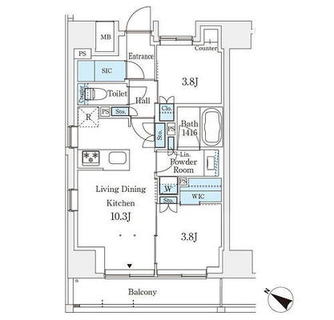 東京都北区中里１丁目 賃貸マンション 2LDK