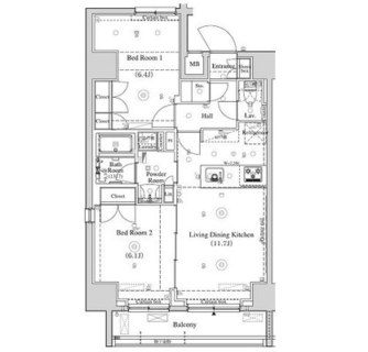 東京都北区王子本町１丁目 賃貸マンション 2LDK