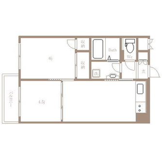 東京都北区田端２丁目 賃貸マンション 2DK