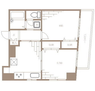 東京都板橋区板橋３丁目 賃貸マンション 2K