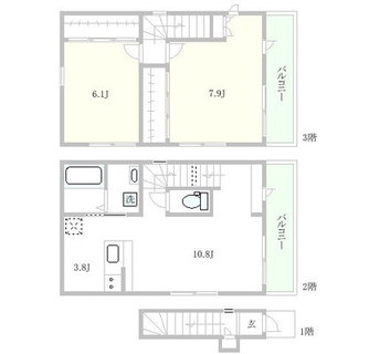 東京都文京区水道１丁目 賃貸アパート 2LDK